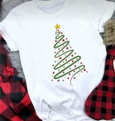 Christmas T Shirts Ideas, T Shirts Ideas, Dog Mom Life, White Christmas T-shirt With Character Print, White Christmas Character Print T-shirt, Holiday Clothing, Christmas T Shirts, Shirts Ideas, Market Ideas