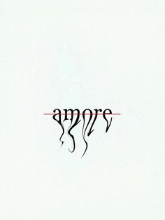 the word amos written in black ink on a white background