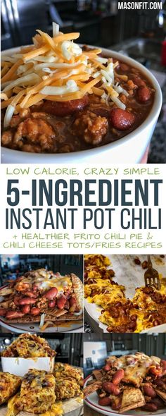 the recipe for 5 ingredient instant pot chili