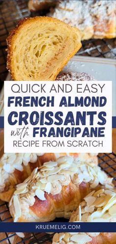 quick and easy french almond croissants recipe from scratch