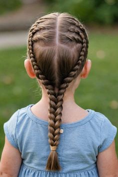 Toddler braided hairstyles inspiration! Discover 20 adorable and easy braids for little girls, from simple to intricate designs. Get ready to upgrade your toddler's hair game! Click to explore now and start braiding! Barber Ideas, Very Short Bob Hairstyles, Toddler Braided Hairstyles, Toddler Braids, Messy Bun With Braid, Hairstyles Inspiration, Hairstyles Kids, Afro Textured Hair