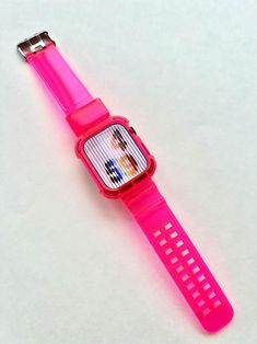 Trendy Pink Rectangular Apple Watch Band, Cool Tech Gadgets Electronics, Apple Watch Strap, Apple Watch Band, Apple Watch Bands, Watch Strap, Watch Band, Smartwatch, Watch Bands