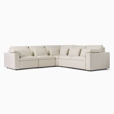 Harmony Modular Motion Reclining 5-Piece L-Shaped Sectional (122") | West Elm West Elm Harmony, West Elm Couch, Comfortable Sectional, Contemporary Sectional, Sectional Sofa With Chaise, Modular Couch, Storage Chaise, Modern Sofa Sectional, Bay House