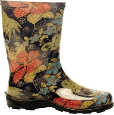 Sloggers women's rain and garden boots are just the right height for garden work or rainy days around town. Lower and wider than most rain boots, there is more room to tuck your pants into and just like the rest of Sloggers boots and shoes, they include "all-day-comfort" insoles and Sloggers signature deep lug sole for great traction in wet and muddy conditions. Sloggers boots are made from 100 percent recyclable, medical grade material, so they have a soft feel, no odor (like the China stuff), Garden Boots, Garden Clogs, Rain Shoes, Dry Creek, Womens Rain Boots, Rain Garden, Rubber Boot, Size 10 Women, Water Shoes