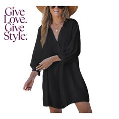 in stock Black Swimsuit Cover Up, Long Windows, Cover Up Dress, Swimsuit Cover, Casual Style, Cover Up, Pick Up, In Store, Black Dress