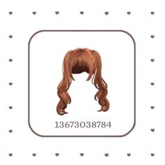 Roblox Hair Codes, Code Hair, Roblox Id Codes, Roblox Hair, Hair Ginger, Hair Orange, Hair Codes, Black Hair Roblox, Aesthetic Roblox Royale High Outfits