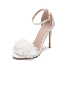 JJ's House Flower Women's High Heel Wedding Party Ankle Strap Sandals Wedding Sandals Bridal Shoes Elegant Faux Leather Buckle Solid Color Open Toe Wedding Shoes. #JJ's House #Flower #Women's #HighHeel #Wedding #Party #AnkleStrapSandals #WeddingSandals #BridalShoes #Elegant #FauxLeather #Buckle #SolidColor #OpenToe #WeddingShoes Sandals Bridal, Elegant Wedding Party, Wedding Party Shoes, Sandals Wedding, Shoes Elegant, Wedding Sandals, Womens Wedding Shoes, Leather High Heels, Leather Buckle