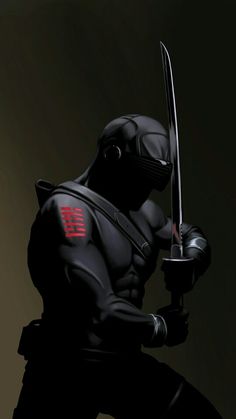 Scifi Costume, Snake Eyes Gi Joe, Gi Joe Characters, Ninja Wallpaper, Arte Ninja, Amoled Wallpapers, Ninja Art, Eyes Wallpaper, Shadow Warrior