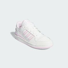 adidas Forum Low CL Shoes - White | Women's Basketball | adidas US Women’s Gym Shoes, Adidas Forum Low Cl, Sports Shoes Women, Adidas Forum Low, Forum Low, Adidas Forum, Adidas Shoes Women, Minimalist Silhouette, Women's Basketball