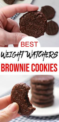 the best weight watchers brownie cookies are made with only 3 ingredients and they're so good to eat