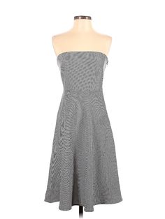 Zinc Casual Dress Size: 3 Gray Dresses - used. 100% POLYESTER, A-Line, Strapless, Houndstooth, Knee Length, Sleeveless | Zinc Casual Dress - A-Line: Gray Houndstooth Dresses - Used - Size 3 Sleeveless Houndstooth Plaid Summer Dress, Knee-length Houndstooth Midi Dress, Gray Casual Dress, Gray Dresses, Houndstooth Dress, Gray Dress, Casual Dresses For Women, Knee Length, Casual Dress