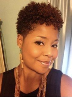 Short Tapered Natural Hair, Natural Short Cuts, Short Natural Styles, Ankh Earrings, Natural Haircuts, Black Hair Short Cuts