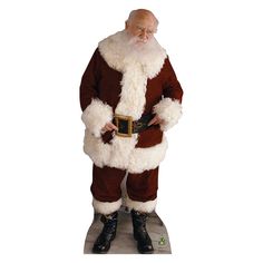 SANTA CLAUS Elf Lifesize Cardboard Cutout Standup Standee - Front Elf 2003, Santa Claus Elves, Santa Claus Suit, Cardboard Standup, Life Size Cutouts, Glinda The Good Witch, Elf Movie, Santa Suits, Cardboard Cutout