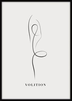 a black and white photo with the word volition on it's back side