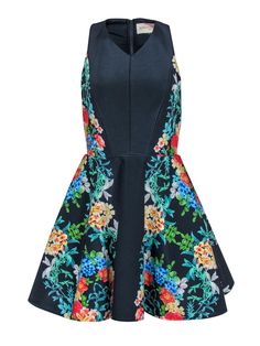 Current Boutique-Keepsake - Navy A-Line Floral Printed Dress Sz XS/S Floral Frocks, Uniform Shop, Fun Friday, Sweater Trends, Buy Shoes Online, Printed Dress, Touch Up, Sweater Weather, Floral Printed