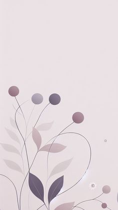 an abstract floral background with leaves and flowers