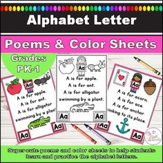 the alphabet and letter worksheets for children to learn how to use their letters