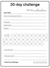 the 30 - day challenge worksheet for students to learn how to write numbers