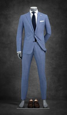 Suite Men, Men Prom Suits, Suit Outfit Ideas, Smart Casual Suit, Men's Smart Casual, Sky Blue Wedding, Men Prom, Bespoke Suits, Slim Fit Suit Men