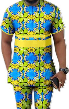 Outfits Crop Top, Ankara Pants, African Men Clothing, Dashiki Shirt, African Men, Men Clothing, Plus Size Casual, Limited Stock, Ankara