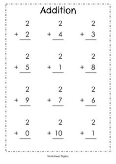 addition worksheet for kids to practice numbers and subtractions in the classroom