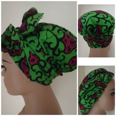 This green and red ankara lined satin bonnet is hand made . It's 24 inches in diameter . The head circumference is 22-23 inches long ,the length of the strap measures 55 inches long and the width of the strap is 4 inches wide. This bonnet can only be hand washed with a mild soap. Fitted Green Headwrap Headband, Fitted Green Headband Headwrap, Green Fitted Headband Wrap, Adjustable Green Headwrap With Matching Headband, Adjustable Green Turban With Matching Headband, Curly Afro Hair, Sleep Hairstyles, Afrocentric Earrings, Protective Hair