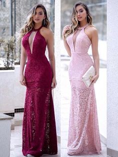 Formal Halter Dress, Prom Dresses 2022, Mermaid Prom Dresses Lace, Halter Prom Dresses, 27 Dresses, Dresses 2022, Pink Prom Dress, Prom Dresses Sleeveless, Burgundy Prom Dress