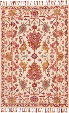 Loloi Zharah ZR-06 Berry Area Rug Main Image Hooked Wool, Loloi Rugs, Rug Direct, Large Area Rugs, Perfect Rug, Rug Hooking, Wool Area Rugs, Pink Orange, Boho Bohemian