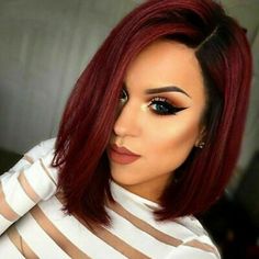 Pelo Color Vino, Short Red Hair, Ombre Hair Color