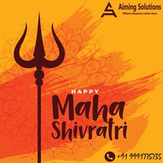 the poster for maha shrirati festival