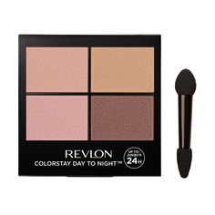 Revlon’s #1 powder eyeshadow palette is better than ever and lasts longer. Now with an enhanced buttery-soft feel and true color payoff. Updated day-to-night transitional shades build and blend for soft and chic to bold and dramatic eyeshadow looks. Modern powder-cream hybrid formula wears up to 24 hours. Featuring 9 quad palettes in neutral, romantic and bold tones, including 4 bestsellers and 5 never-seen-before shade palettes. Whatever your day looks like, these palettes have you covered. One Dramatic Eyeshadow Looks, Revlon Eyeshadow Palette, Dramatic Eyeshadow, Revlon Eyeshadow, Revlon Makeup, Eyeshadow Quad, American Crew, Revlon Colorstay, Shimmer Eyeshadow