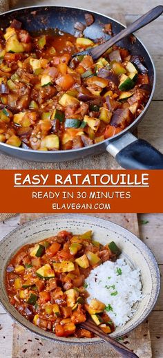 an easy ratatoulie recipe is ready in 30 minutes