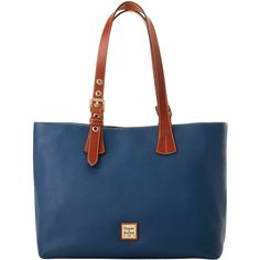 Versatile Chic  This classic look, crafted from textured Italian pebbled leather, will fit in at almost any occasion. Monogram Pendant, Tan Cowhide, Key Hook, Satchel Tote, Dooney And Bourke, Dooney & Bourke, Everyday Bag, Printed Leather, Signature Logo