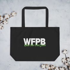 WFPB Large Organic Tote Bag, Whole Food Plant Based, Gift for Vegan - Etsy Whole Food Plant Based, Charlotte Nc, Vegan Food, Whole Food Recipes, Plant Based, Vegan Recipes, Ships, Tote Bag, Plants