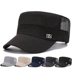 Season:Spring   Fall,Summer; Gender:Men's; Quantity:1pcs; Style:Beach,Travel; Hats Category:Military Cap,Cadet Hat; Occasion:Outdoor,Vacation; Material:Mesh,Polyester; Function:Sunscreen,Breathable,Adjustable; Pattern:Plain; Front page:FF; Listing Date:06/01/2023 Cadet Hat, Mens Hats Fashion, Military Cap, Outdoor Vacation, Design Outdoor, Blue Khakis, Travel Beach, Beach Trip, Online Accessories