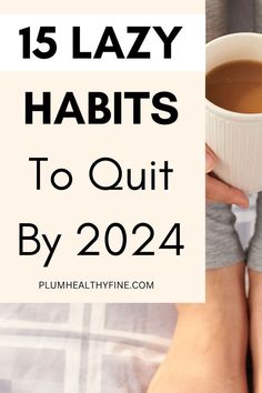 Quit these 15 lazy habits before the start of 2024 to make way for a happier, healthier, and more active new year | habits to quit before 2024 | lazy habits you should quit | habits to let go of before the start of 2024 | productivity tips | lazy habits to quit before new year Bujo Simple, New Year Habits, Better 2024, Laptop In Bed, Before New Year, Habits To Quit, Habits And Routines, Habit Building, Workplace Productivity