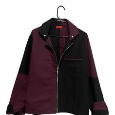 Canvas Jacket By Blackredd Urban Purple Outerwear For Fall, Urban Purple Outerwear With Pockets, Purple Long Sleeve Biker Jacket For Winter, Tyrian Purple, Canvas Jacket, Purple Jacket, Shirt Jackets, Purple Black, Shirt Jacket