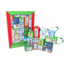 an assortment of children's christmas gift bags