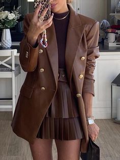 Brown Outfit, Fall Fashion Outfits, Business Outfits, Winter Fashion Outfits, Fall Winter Outfits