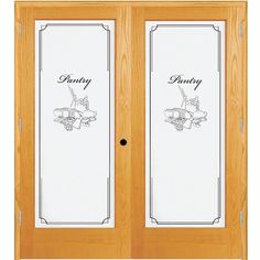 an image of two doors that say party and the door is open to show what's inside