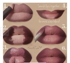 Eyeliner Trends, Lips Tutorial, Membentuk Alis, Ombre Lips, How To Do Makeup, Lip Contouring, Homecoming Makeup Browneyes, Makeup Step By Step