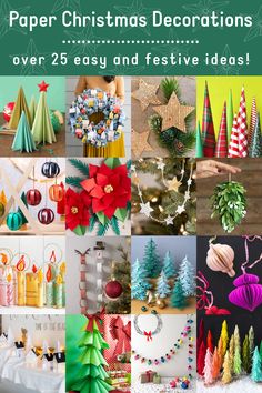 paper christmas decorations over 25 easy and festive ideas