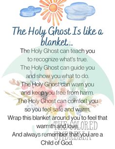 Talk On The Holy Ghost Lds Baptism, Holy Ghost Baptism Talk, Talks On Holy Ghost Lds Children, My Baptismal Covenants Printable, Baptism Covenants Lds Printable, Baptism Talks On The Holy Ghost, Lds Baptism Blanket Poem, Holy Ghost Talk, Baptism Talk