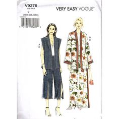 a woman's dress and jacket sewing pattern