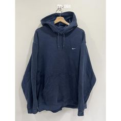 Vintage Nike Center swoosh hoodie. Size XXL. Some staining on front. Measurments below. Good overall condition. May need light wash LENGTH -- 30 inches PIT TO PIT -- 27 inches SLEEVE LENGTH -- 20 inches *PLEASE NOTE ALL MY ITEMS MAY CONTAIN UNMENTIONED FLAWS SUCH AS HOLES & STAINS* All sales final. I do bundle deals as well Nike 1990 Hoodie, Dark Blue Hoodie, Nike Center Swoosh Hoodie, Vintage Nike Hoodie, Nike Jumper, Navy Blue Hoodie, Wishlist 2024, Hooded Jumper, Nike Vintage