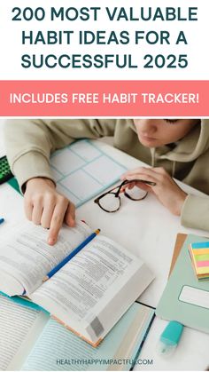 Teen studying with an open book and planner, highlighting notes.