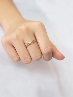 Love stories are iconic and so it this ring - the best love is self love and this ring is just for you. Promise Couple Rings Open Ring, Classic Promise Rings For Couples, Dainty Promise Birthstone Ring, 14k Gold Initial Promise Ring, 14k Gold Initial Fine Jewelry Ring, Minimalist Diamond Ring For Anniversary On Valentine's Day, Promise White Gold Initial Ring In 14k, 14k Gold Initial Promise Ring In Fine Jewelry Style, 14k White Gold Initial Promise Ring