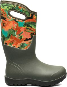 Built 30% lighter than other similar boots and 100% tough  the women's Bogs Neo-Classic Tall Wild Brush boots keep out rain  snow and cold with their waterproof construction and cozy insulation. Winter Boots Women Snow, Polluted Water, Womens Bogs, Rain Boots Women, Neo Classic, Snow Boots Women, Classic Boots, Green Shoes, Winter Boots Women