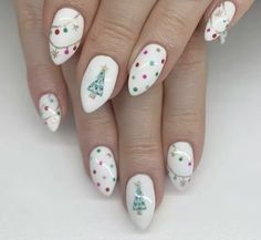 Snowman Nails Christmas, Pink Christmas Nail Ideas, Christmas Biab Nails, Pink Christmas Nails Short, Pastel Christmas Nails, Cute Christmas Nail Ideas, Christmas Light Nails, Ornament Nails, Fun Christmas Nails