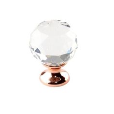 an image of a glass knob on a white background